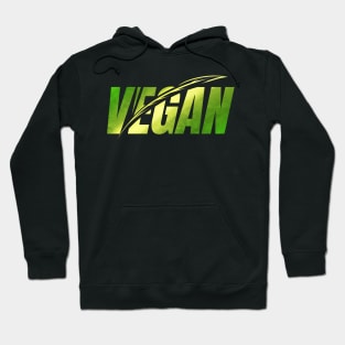 Green Logo With Leaves To Show You Live Vegan Hoodie